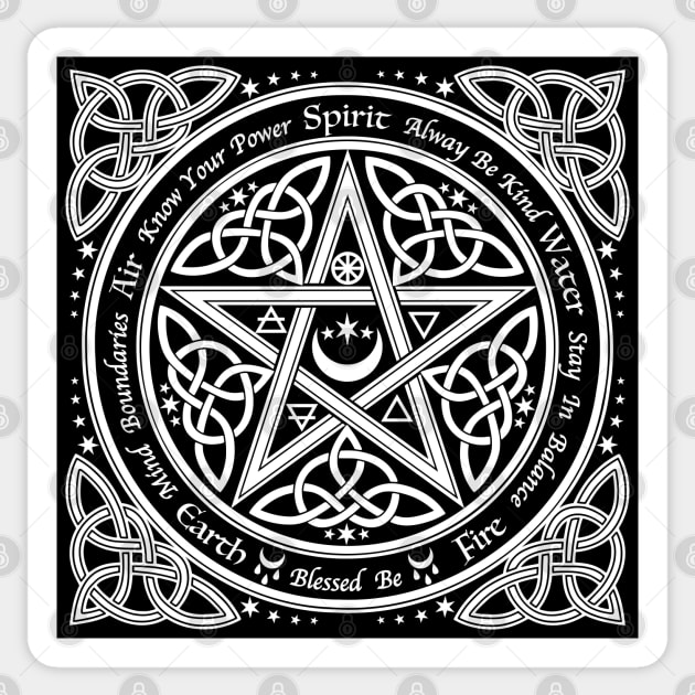 Good Witch Pentagram Sticker by RavenWake